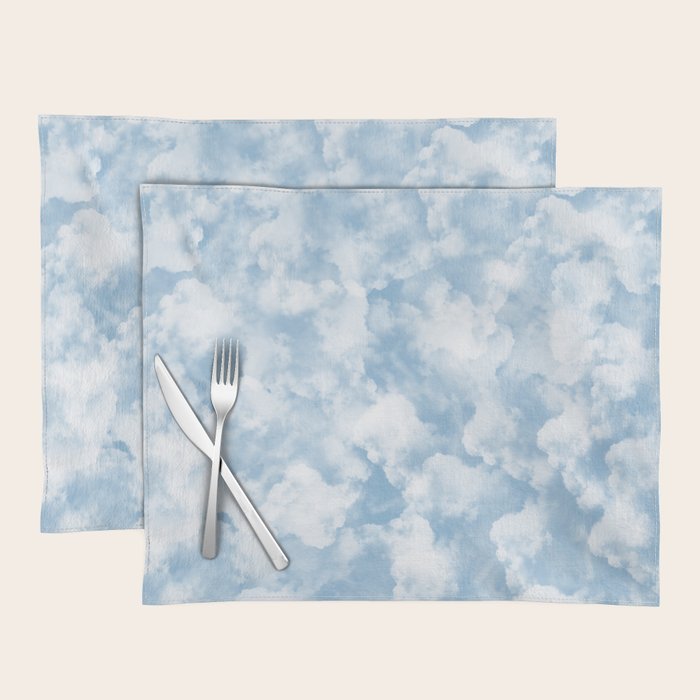 Clouds Pattern Placemat Gallery Image 1