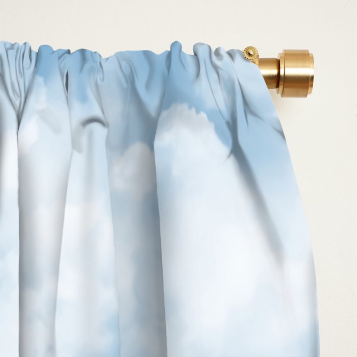 Clouds Pattern Window Curtain Gallery Image 2