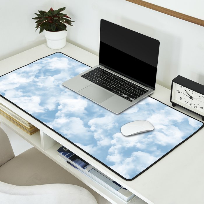 Clouds Pattern Desk Mat Gallery Image 2