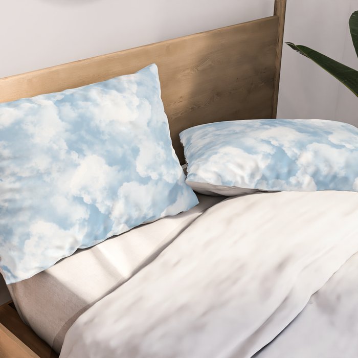 Clouds Pattern Pillow Sham Gallery Image 2
