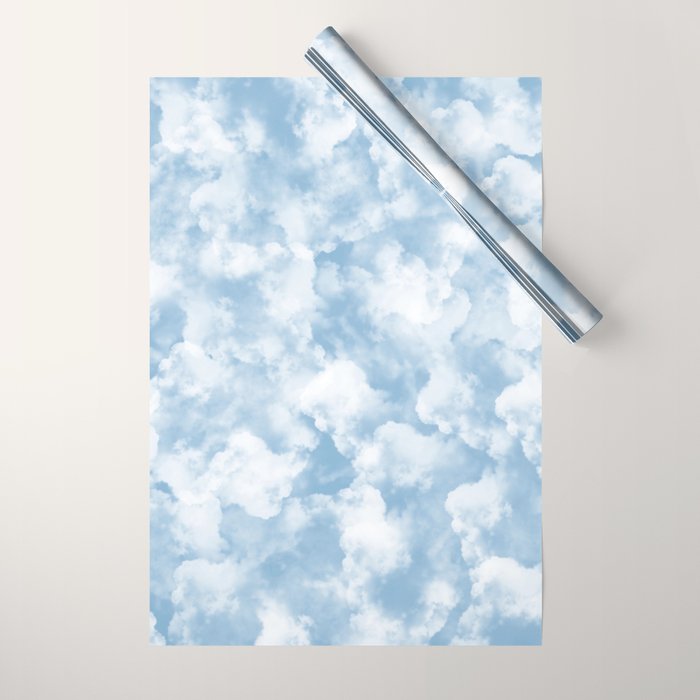 Clouds Pattern Wrapping Paper Gallery Image 1