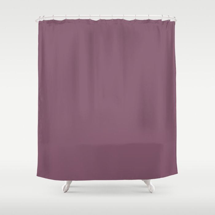 Woody Purple Shower Curtain Gallery Image 1