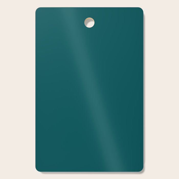 Botanical Teal Green Solid Color Cutting Board Gallery Image 1