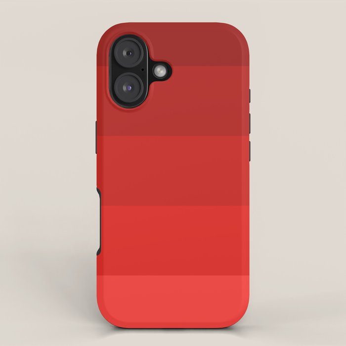 Red Striped Color Gradient iPhone Case Gallery Image 1