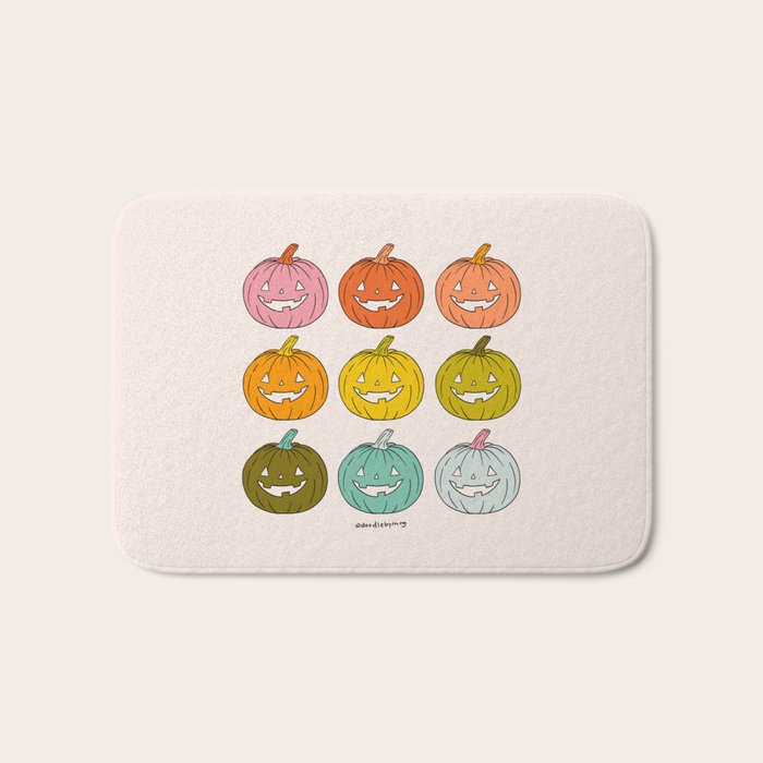 Rainbow Jack O Lanterns Bath Mat Gallery Image 1
