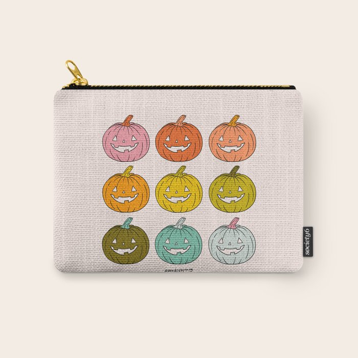 Rainbow Jack O Lanterns Carry All Pouch Gallery Image 1