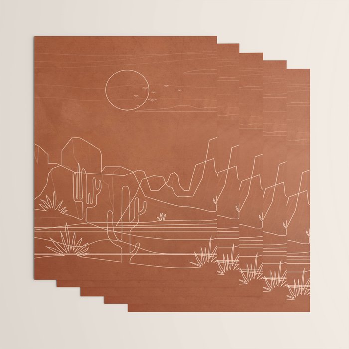 Sun over the Desert 3 Wrapping Paper Gallery Image 3