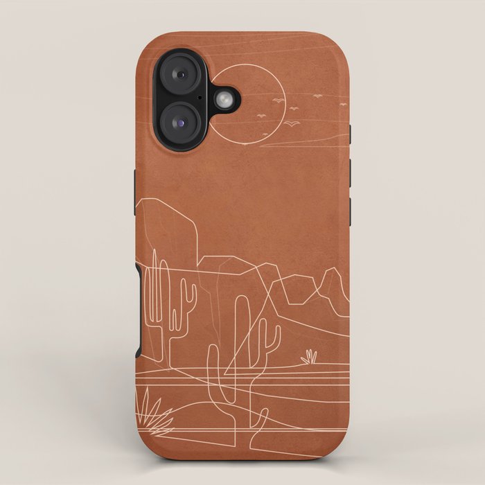 Sun over the Desert 3 iPhone Case Gallery Image 1