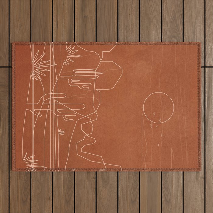 Sun over the Desert 3 Outdoor Rug Gallery Image 1