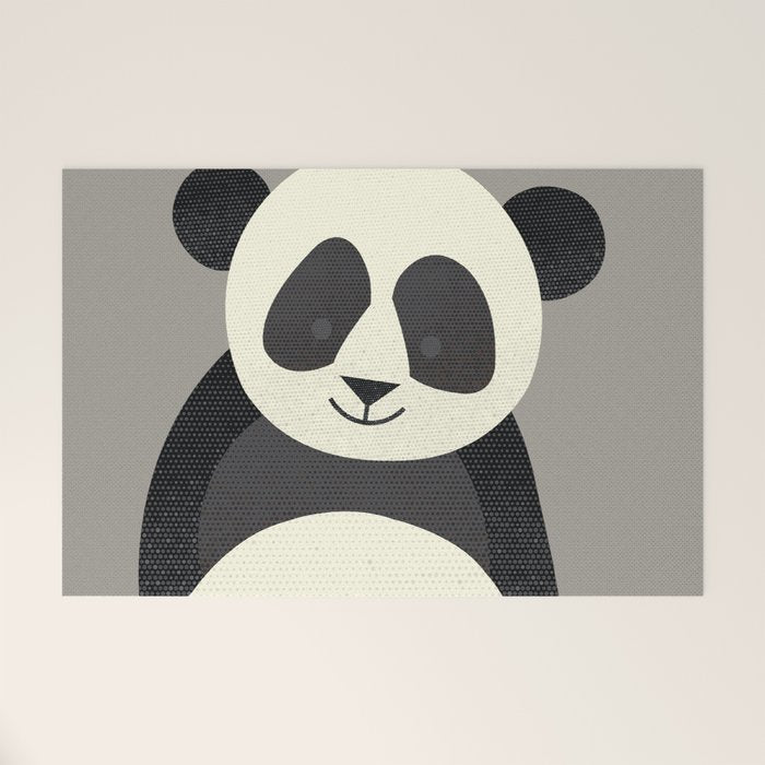 Whimsy Giant Panda Welcome Mat