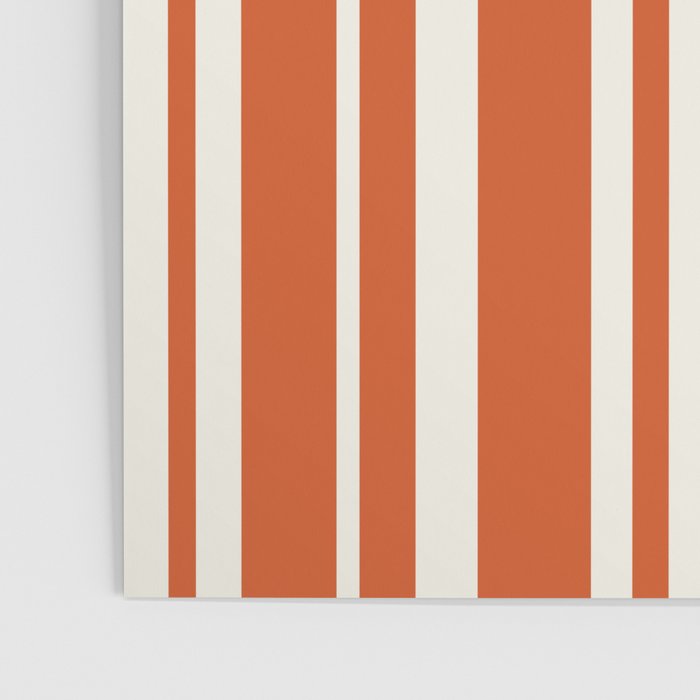 Classic Stripes XLVIII - Bright Retro Red Poster Gallery Image 3
