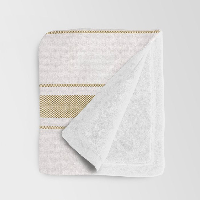 AEGEAN JUTE STRIPE Throw Blanket Gallery Image 3