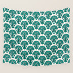 MACHA TEAL Wall Tapestry Gallery Image 4