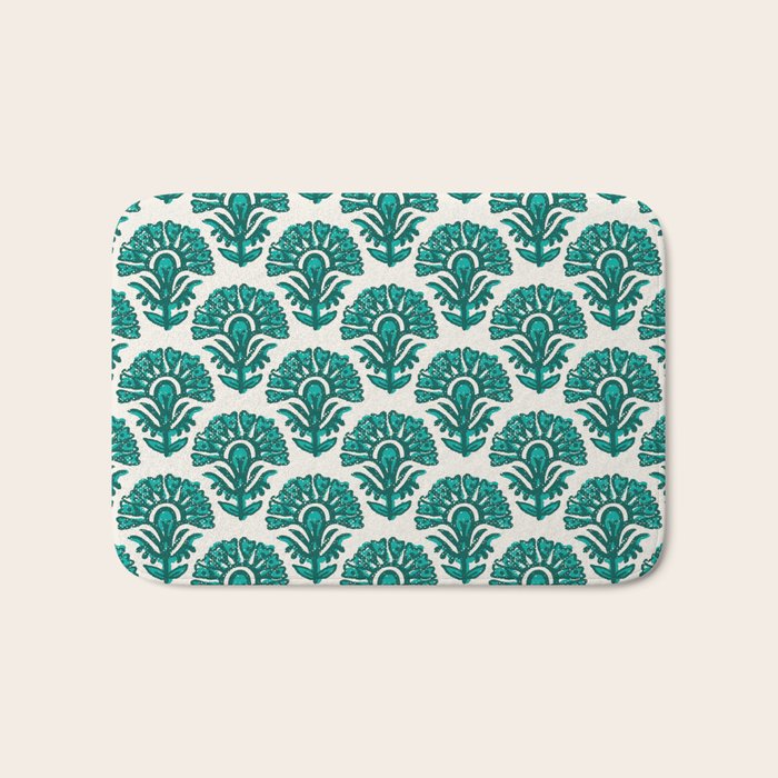 MACHA TEAL Bath Mat Gallery Image 1