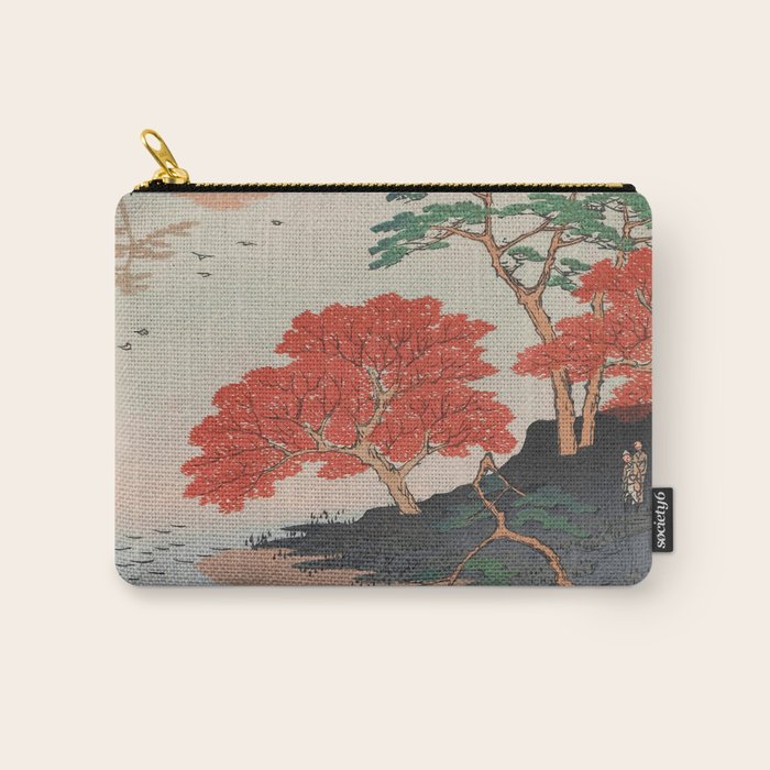 Inside Akiba Shrine Vintage Ukiyo-e Japanese Art Carry All Pouch Gallery Image 1