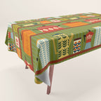 Retro 70s Kitchen Curios Tablecloth Gallery Image 1
