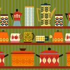 Retro 70s Kitchen Curios Coffee Mug Gallery Image 2