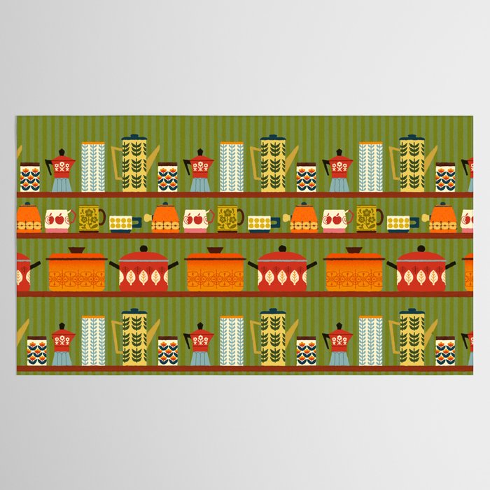 Retro 70s Kitchen Curios Tablecloth Gallery Image 2