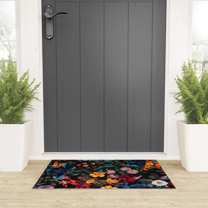 Midnight Garden XVI Welcome Mat Gallery Image 3