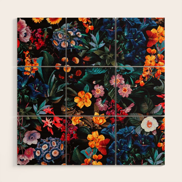 Midnight Garden XVI Wood Wall Art Gallery Image 1
