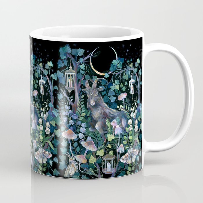 Black Goat Moon Garden Coffee Mug Gallery Image 1