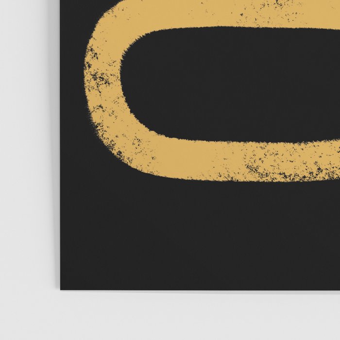 Minimal Snake Black and Gold Poster Gallery Image 3