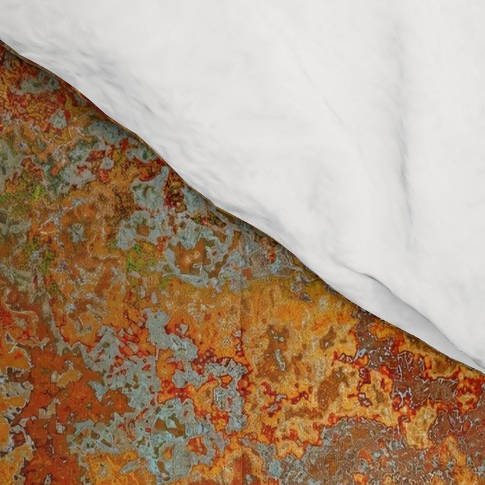 Vintage Copper and Teal Rust Comforter Gallery Image 4