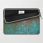 Vintage Copper and Teal Rust Laptop Sleeve Gallery Image 2