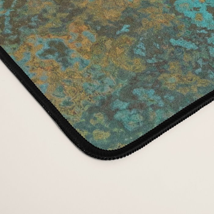 Vintage Copper and Teal Rust Desk Mat Gallery Image 4