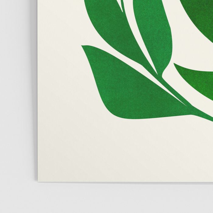 Mid Century Emerald Garden Botanical Poster Gallery Image 3