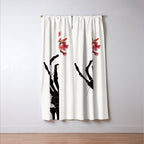 Skeleton Hand with Flower Window Curtain Gallery Image 3