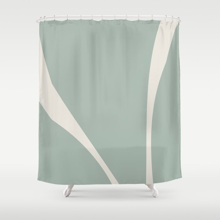 Minimalist Plant Abstract XXIII Shower Curtain Gallery Image 1