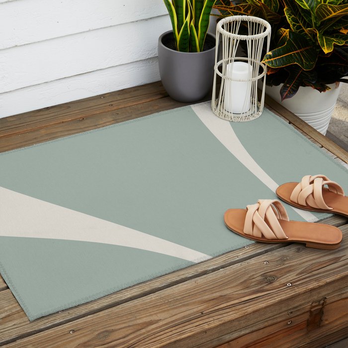 Minimalist Plant Abstract XXIII Outdoor Rug Gallery Image 2