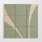 Minimalist Plant Abstract XXIII Wood Wall Art Gallery Image 1