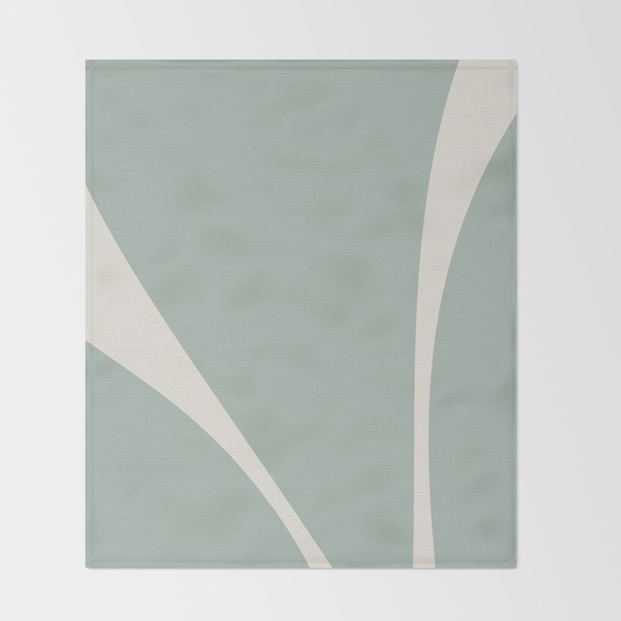 Minimalist Plant Abstract XXIII Throw Blanket Gallery Image 2