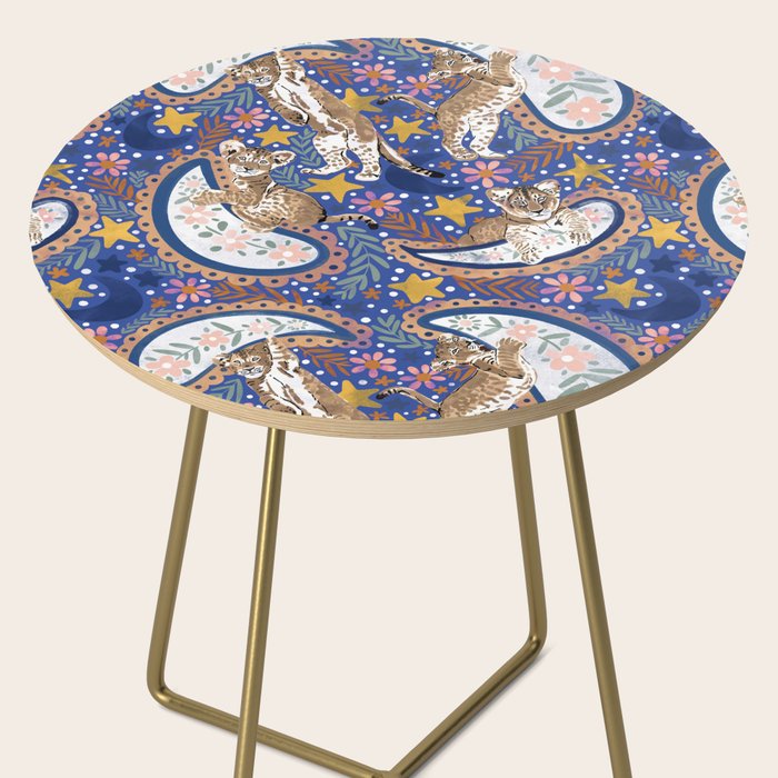 Leopard Cubs Starry Night Side Table Gallery Image 2