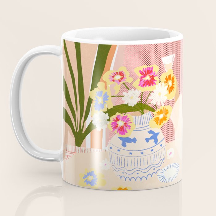 Vase of Flowers Coffee Mug Gallery Image 3