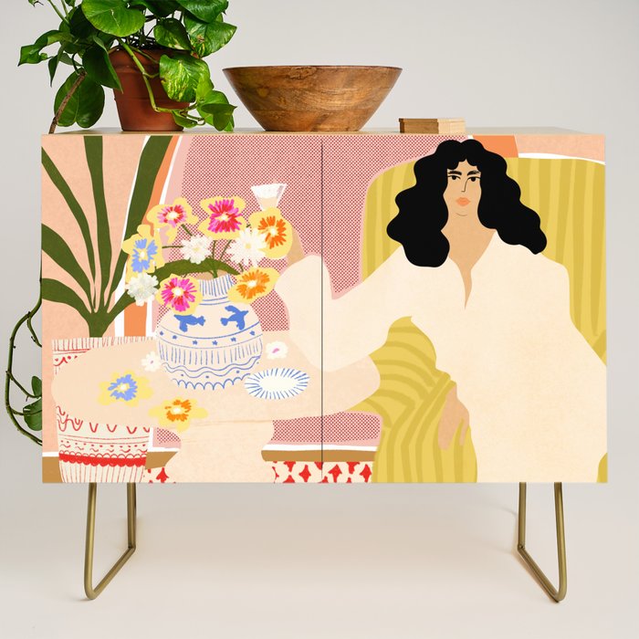 Vase of Flowers Credenza Gallery Image 1