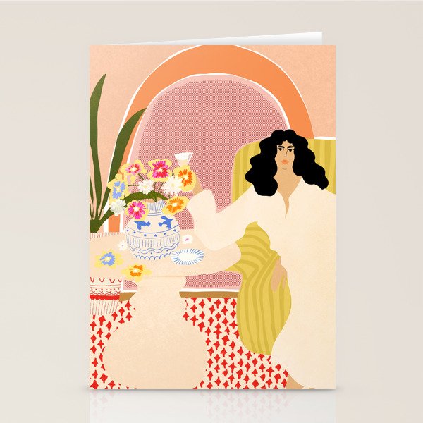 Vase of Flowers Stationery Card Gallery Image 1