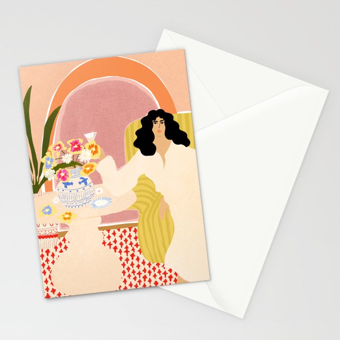 Vase of Flowers Stationery Card Gallery Image 2