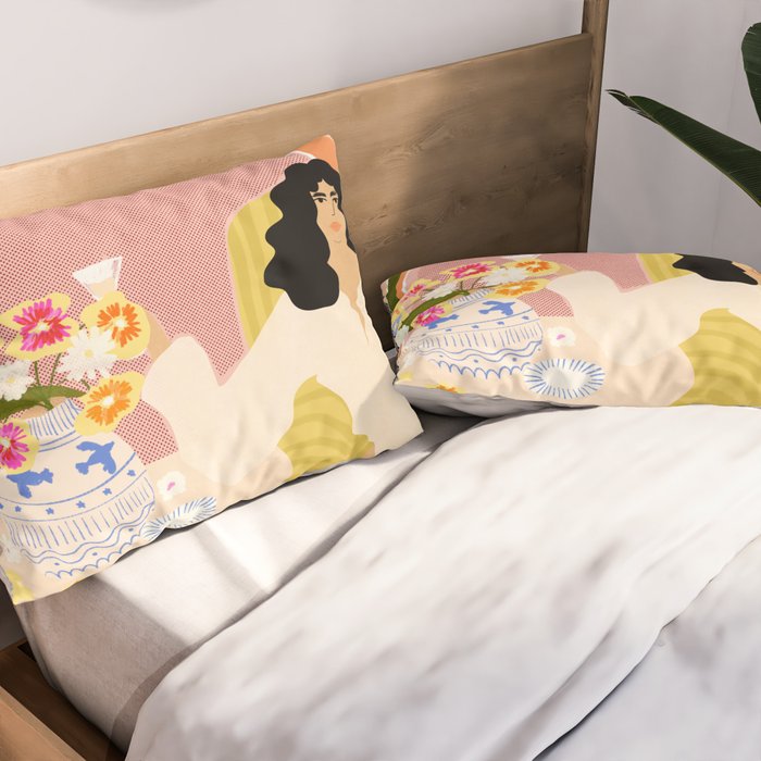 Vase of Flowers Pillow Sham Gallery Image 2