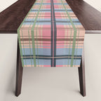 Pastel Tartan Delight Table Runner Gallery Image 1