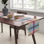 Pastel Tartan Delight Table Runner Gallery Image 2
