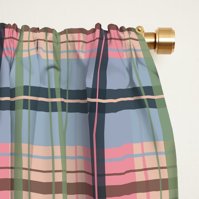 Pastel Tartan Delight Window Curtain Gallery Image 2