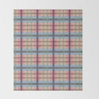 Pastel Tartan Delight Throw Blanket Gallery Image 2
