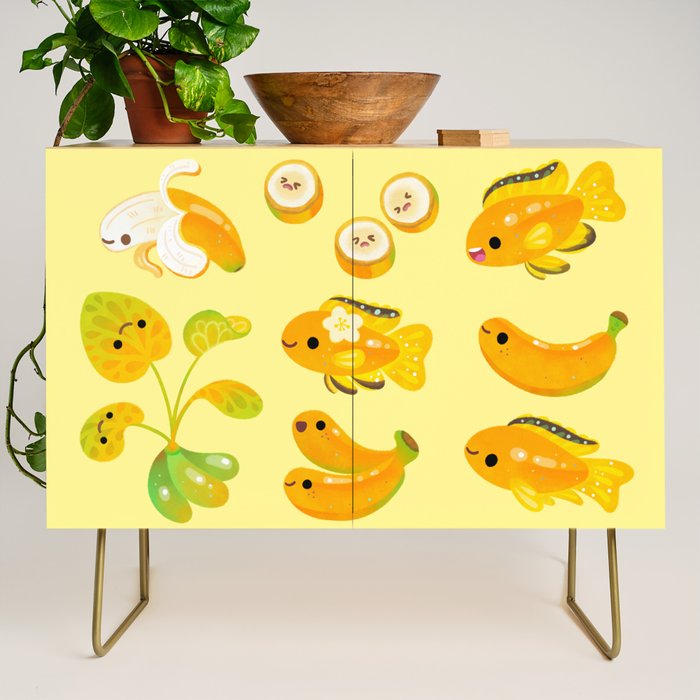 Banana cichlid Credenza Gallery Image 1