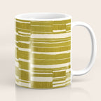 Scratchy Blocks - Yellow Chartreuse Coffee Mug Gallery Image 1