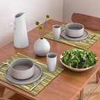 Scratchy Blocks - Yellow Chartreuse Placemat Gallery Image 2