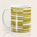 Scratchy Blocks - Yellow Chartreuse Coffee Mug Gallery Image 3