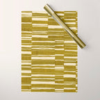 Scratchy Blocks - Yellow Chartreuse Wrapping Paper Gallery Image 1